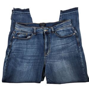 Judy Blue High Waist Skinny Fit Jeans with Side Slit Released Hem JB82422MD 16W